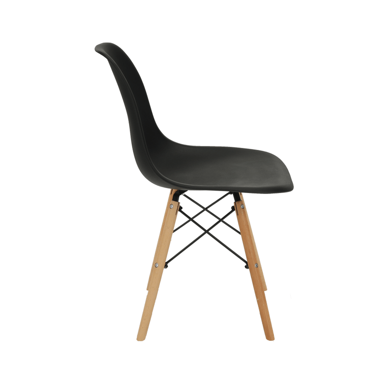 Casa si Gradina - Mobilier - Scaune si fotolii - Scaune - Scaun plastic negru picioare fag Cinkla 46x54x82 cm - Infinity.ro