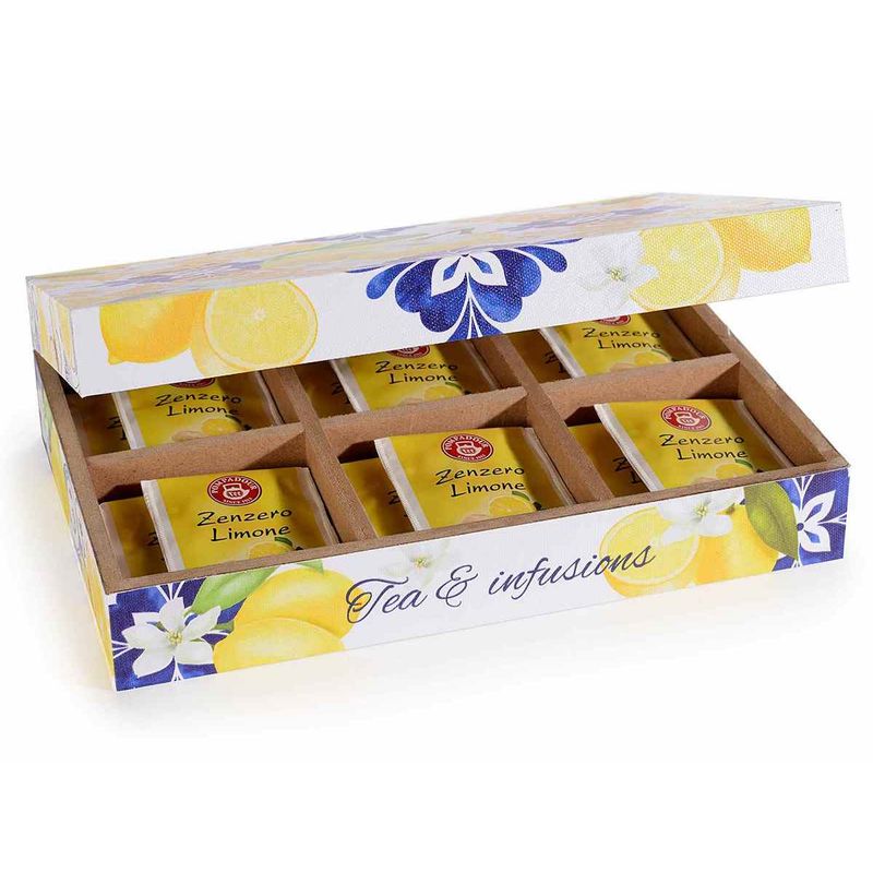 Casa si Gradina - Mobilier - Organizare si depozitare - Cutii depozitare - Cutie ceai lemn decor Lamai 24x16x6 cm - Infinity.ro