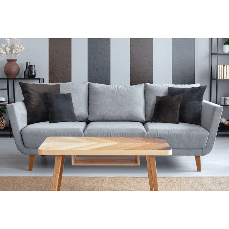 Casa si Gradina - Textile si covoare - Perne si pilote - Perne decorative - Perna decorativa catifea gri Alita 45x45 cm - Infinity.ro