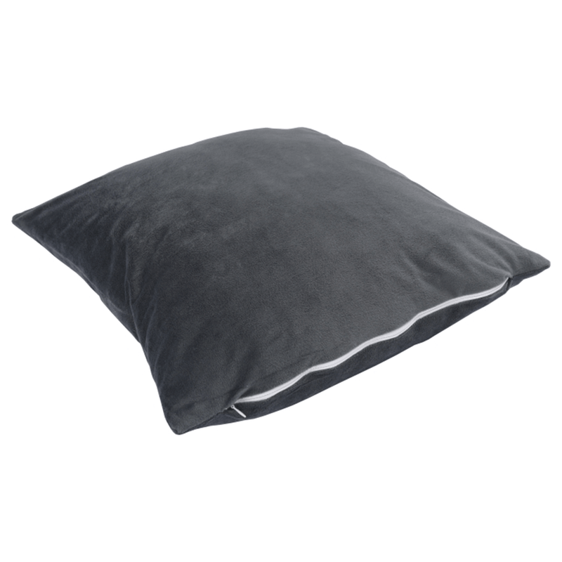 Casa si Gradina - Textile si covoare - Perne si pilote - Perne decorative - Perna decorativa catifea gri Alita 45x45 cm - Infinity.ro