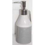 Casa si Gradina - Sanitare - Suporturi si accesorii baie - Dispensere - Dispenser ceramica gri pentru sapun Savon de Marseille  7x19 cm 0,35 L - Infinity.ro