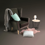 Casa si Gradina - Textile si covoare - Perne si pilote - Perne decorative - Perna decorativa catifea menta Alita 45x45 cm - Infinity.ro