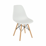 Casa si Gradina - Mobilier - Scaune si fotolii - Scaune - Scaun plastic alb picioare fag Cinkla 46x54x82 cm - Infinity.ro