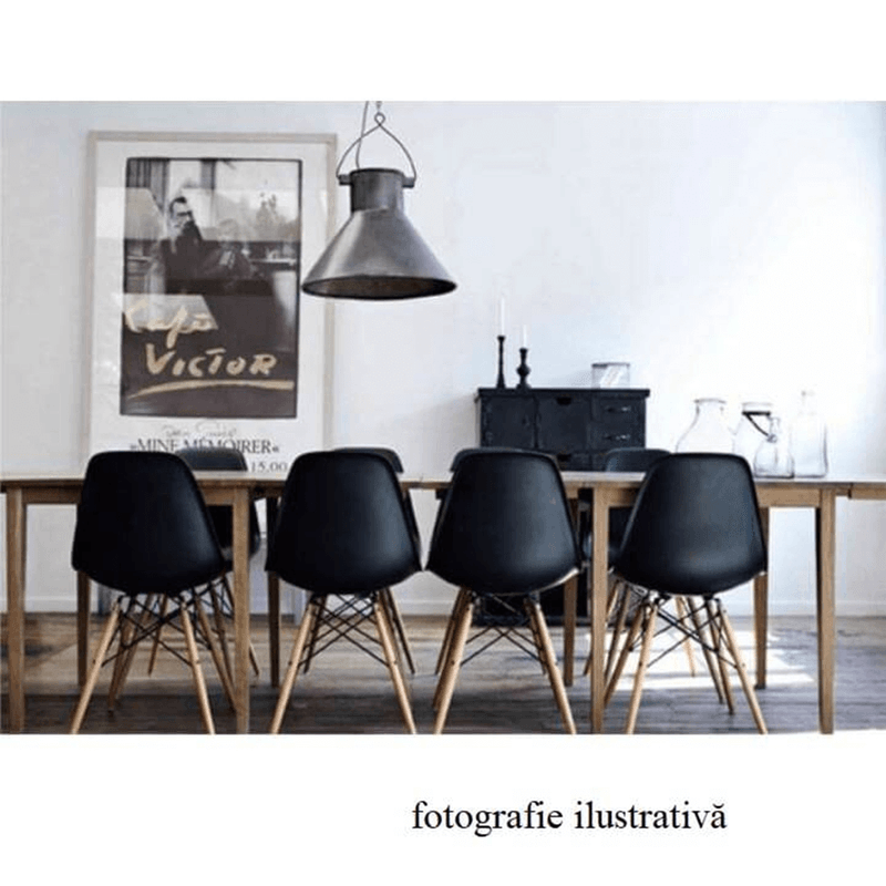 Casa si Gradina - Mobilier - Scaune si fotolii - Scaune - Scaun plastic alb picioare fag Cinkla 46x54x82 cm - Infinity.ro