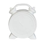 Casa si Gradina - Corpuri si surse de iluminat - Veioze si lampi - Lampi de veghe - Lampa de veghe ceramica alba model Ceas 10x6x13 cm LED - Infinity.ro