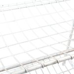Casa si Gradina - Mobilier - Biblioteci si rafturi - Rafturi - Raft fier forjat alb vintage 3 polite 42x36x95 cm - Infinity.ro