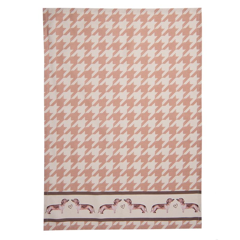 Casa si Gradina - Textile si covoare - Textile bucatarie - Servete si naproane - Set 3 prosoape bucatarie bumbac maro bej Catelusi 50x70 cm - Infinity.ro