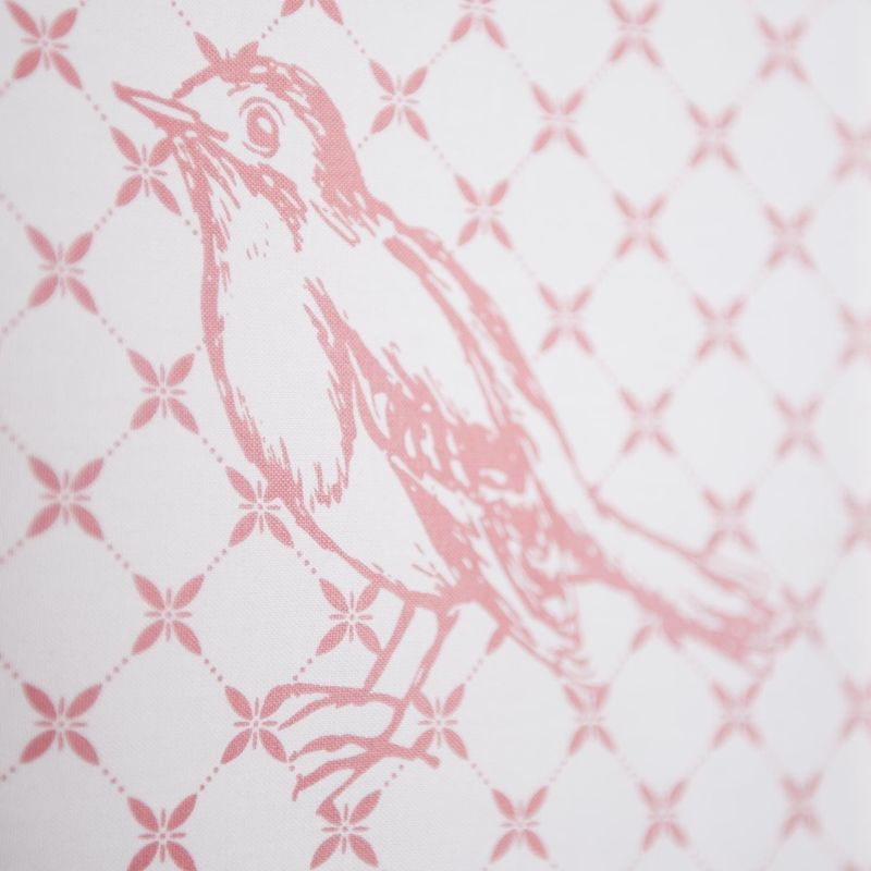 Casa si Gradina - Textile si covoare - Textile bucatarie - Fete de masa - Fata de masa bumbac alb roz Bird 90*90 cm - Infinity.ro