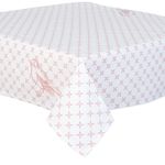 Casa si Gradina - Textile si covoare - Textile bucatarie - Fete de masa - Fata de masa bumbac alb roz Bird 90*90 cm - Infinity.ro