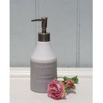 Casa si Gradina - Sanitare - Suporturi si accesorii baie - Dispensere - Dispenser ceramica gri pentru sapun Bath  8x20 cm 0,35 L - Infinity.ro
