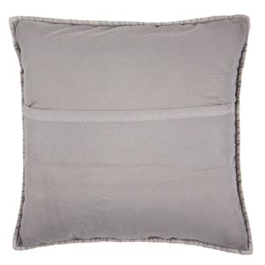 Fata de perna din bumbac gri matlasat 40 cm x 40 cm