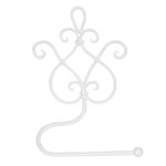 Casa si Gradina - Sanitare - Suporturi si accesorii baie - Suporturi baie - Suport hartie igienica de perete fier forjat alb Baroc 17 cm x 7 cm x 22 h - Infinity.ro