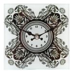 Casa si Gradina - Decoratiuni - Ceasuri - Ceas masa sticla Black White 15x15 cm - Infinity.ro