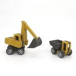 Jucarii, Copii si Bebe - Jucarii si jocuri - Seturi de constructie si cuburi - Seturi de constructie - Set de constructie vehicule de santier Marco si Frederic, Croc toys - Infinity.ro