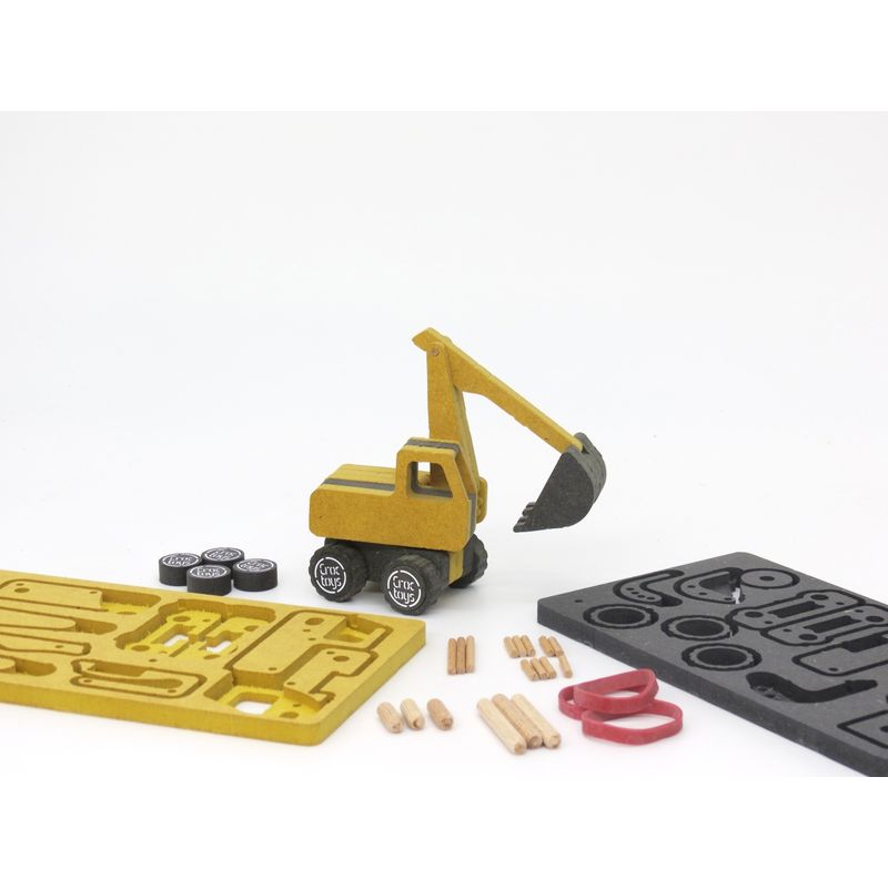 Jucarii, Copii si Bebe - Jucarii si jocuri - Seturi de constructie si cuburi - Seturi de constructie - Set de constructie vehicule de santier Marco si Frederic, Croc toys - Infinity.ro