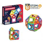 Jucarii, Copii si Bebe - Jucarii si jocuri - Seturi de constructie si cuburi - Seturi de constructie - Set magnetic de construit- Magformers, 30 piese - Infinity.ro