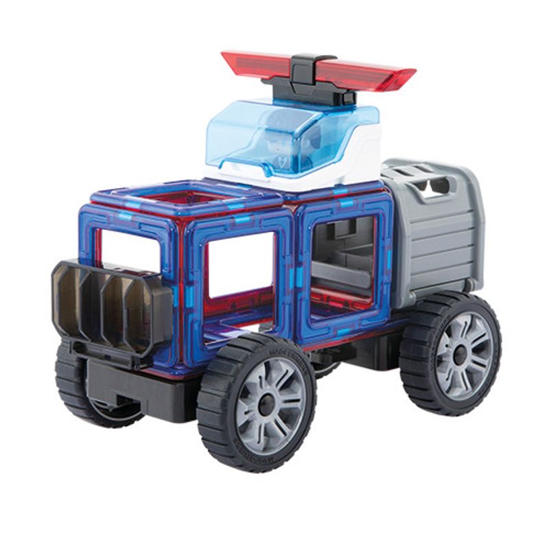 Jucarii, Copii si Bebe - Jucarii si jocuri - Seturi de constructie si cuburi - Seturi de constructie - Set magnetic de construit- Magformers, masini de interventie - Infinity.ro