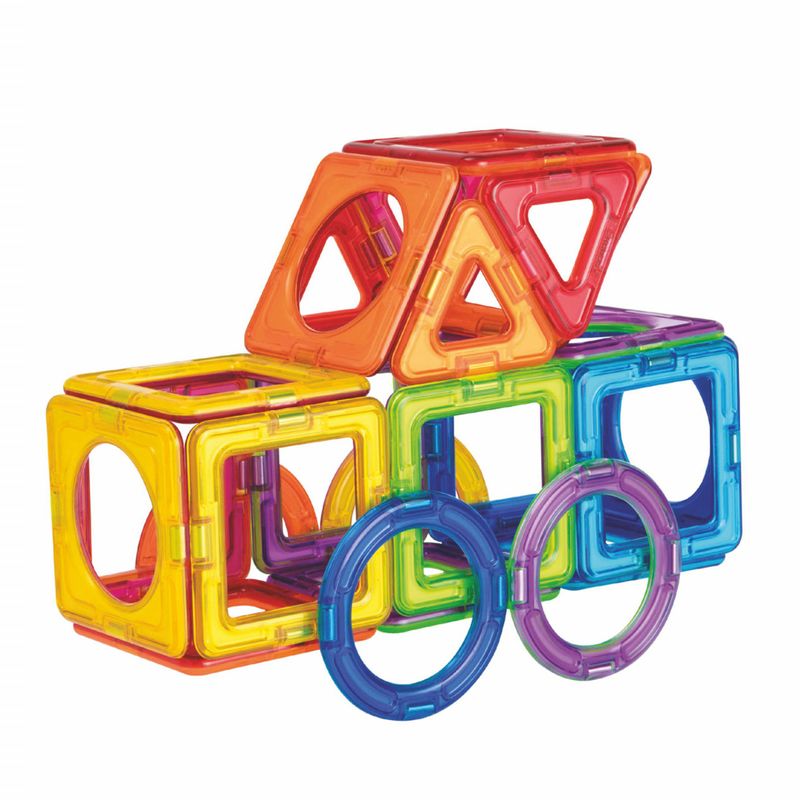 Jucarii, Copii si Bebe - Jucarii si jocuri - Seturi de constructie si cuburi - Seturi de constructie - Set magnetic de construit- Magformers Basic Plus 30 set - Infinity.ro