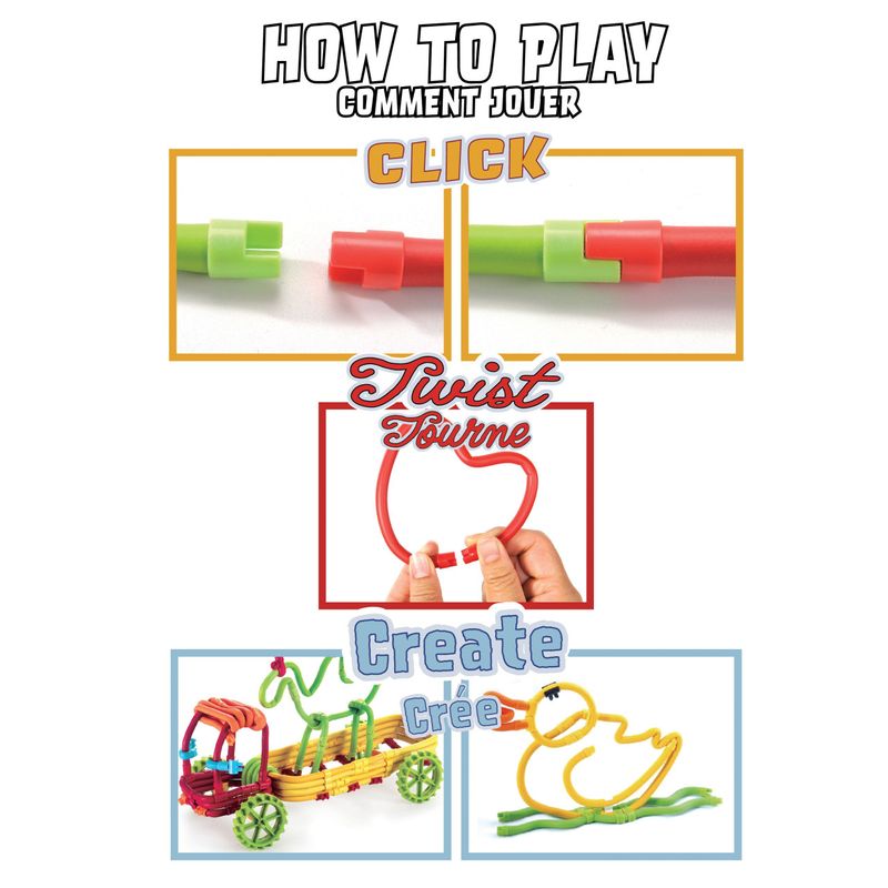 Jucarii, Copii si Bebe - Jucarii si jocuri - Seturi de constructie si cuburi - Seturi de constructie - Set de construit cu magnet Spaghetteez 70 piese - Infinity.ro