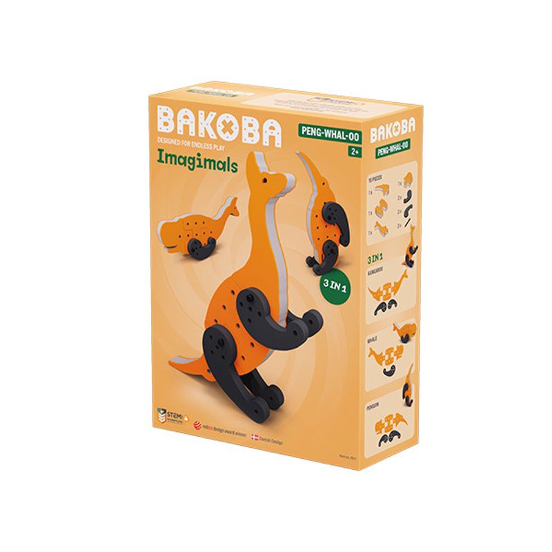 Jucarii, Copii si Bebe - Jucarii si jocuri - Seturi de constructie si cuburi - Seturi de constructie - Joc de construit cu blocuri de spuma PengWhalOo, Bakoba - Infinity.ro