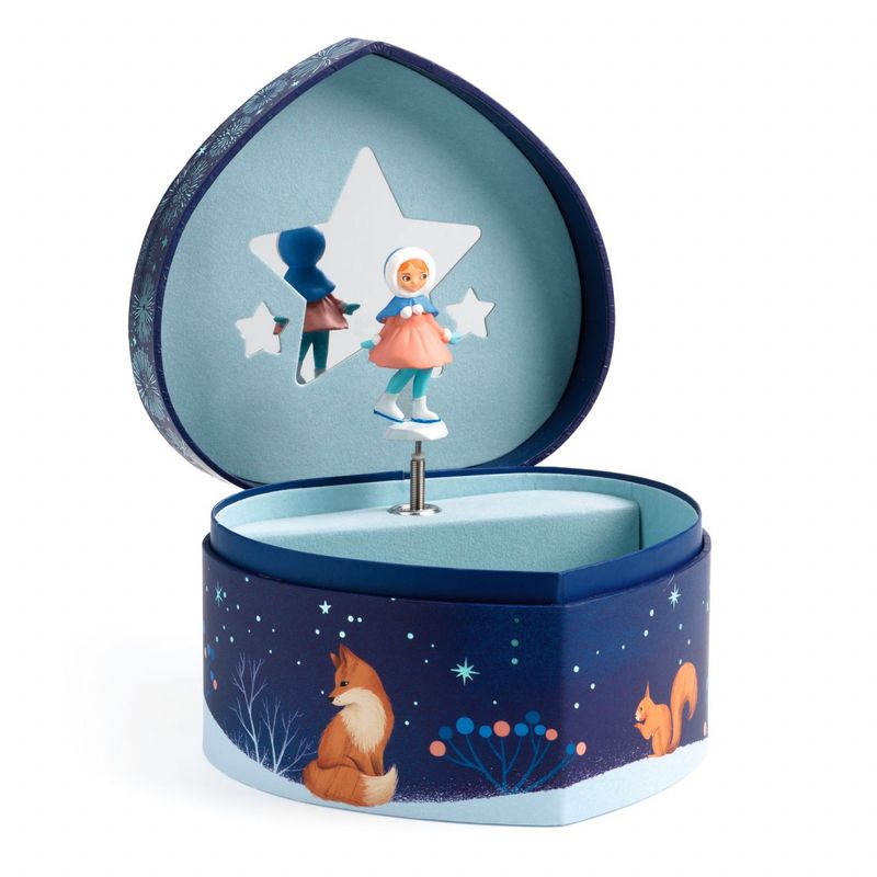 Jucarii, Copii si Bebe - Jucarii si jocuri - Jucarii de rol - Instrumente muzicale de jucarie - Cutie muzicala Patinatoare, Djeco - Infinity.ro
