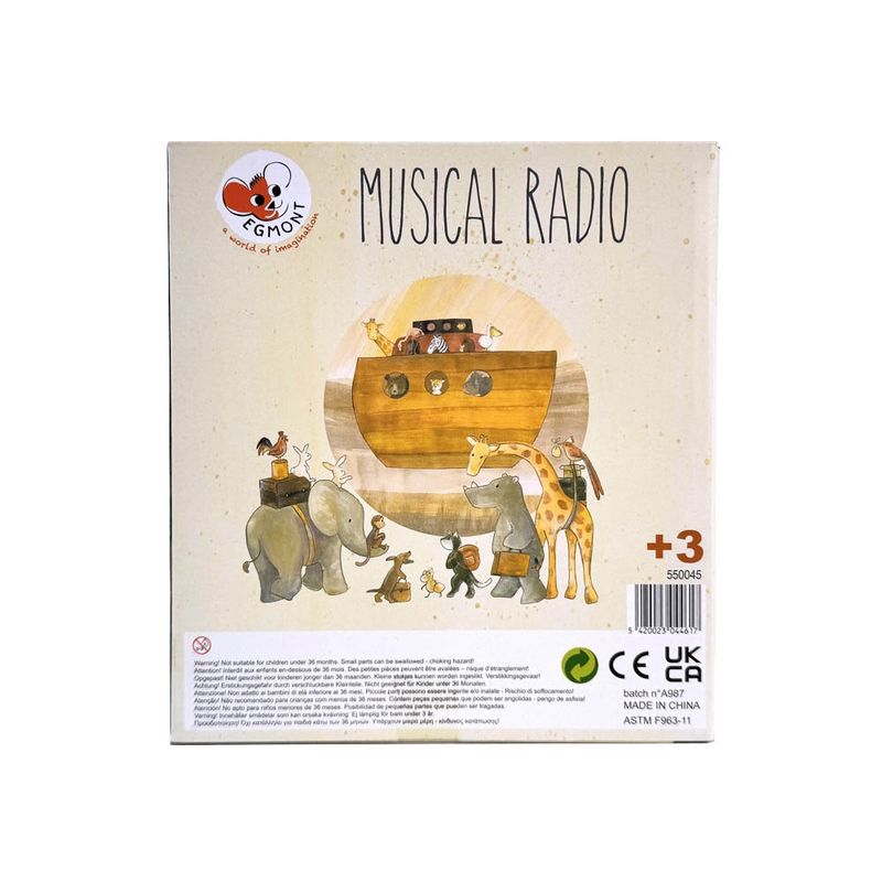 Jucarii, Copii si Bebe - Jucarii si jocuri - Jucarii de rol - Instrumente muzicale de jucarie - Radio muzical pentru copii Arca lui Noe, Egmont Toys - Infinity.ro