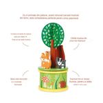 Jucarii, Copii si Bebe - Jucarii si jocuri - Jucarii de rol - Instrumente muzicale de jucarie - Carusel muzical cu animale de padure, Orange Tree Toys - Infinity.ro