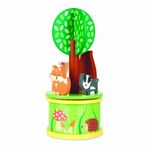 Jucarii, Copii si Bebe - Jucarii si jocuri - Jucarii de rol - Instrumente muzicale de jucarie - Carusel muzical cu animale de padure, Orange Tree Toys - Infinity.ro