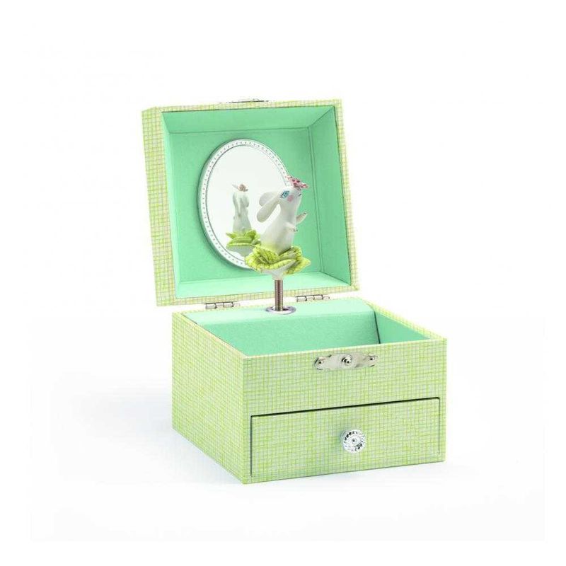 Jucarii, Copii si Bebe - Jucarii si jocuri - Jucarii de rol - Instrumente muzicale de jucarie - Cutie muzicala Iepuras, Djeco - Infinity.ro