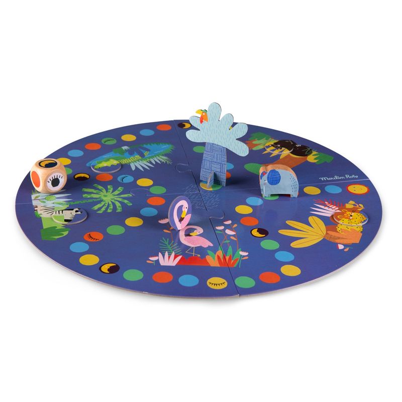 Jucarii, Copii si Bebe - Jucarii si jocuri - Jocuri si puzzle - Jocuri de societate - Joc de cooperare Calatoria elefantului, Moulin Roty - Infinity.ro