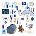 Jucarii, Copii si Bebe - Jucarii si jocuri - Jucarii & jocuri educative - Jocuri si jucarii educative - Joc de rol La medicul veterinar albastru, UMU Toys - Infinity.ro