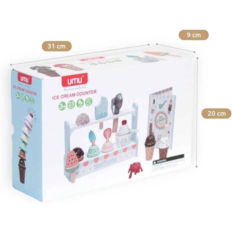 Jucarii, Copii si Bebe - Jucarii si jocuri - Jucarii & jocuri educative - Jocuri si jucarii educative - Joc de rol Standul cu inghetata, UMU Toys - Infinity.ro