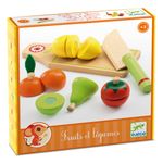 Jucarii, Copii si Bebe - Jucarii si jocuri - Jucarii & jocuri educative - Jocuri si jucarii educative - Joc de rol Fructe si legume de feliat, Djeco - Infinity.ro