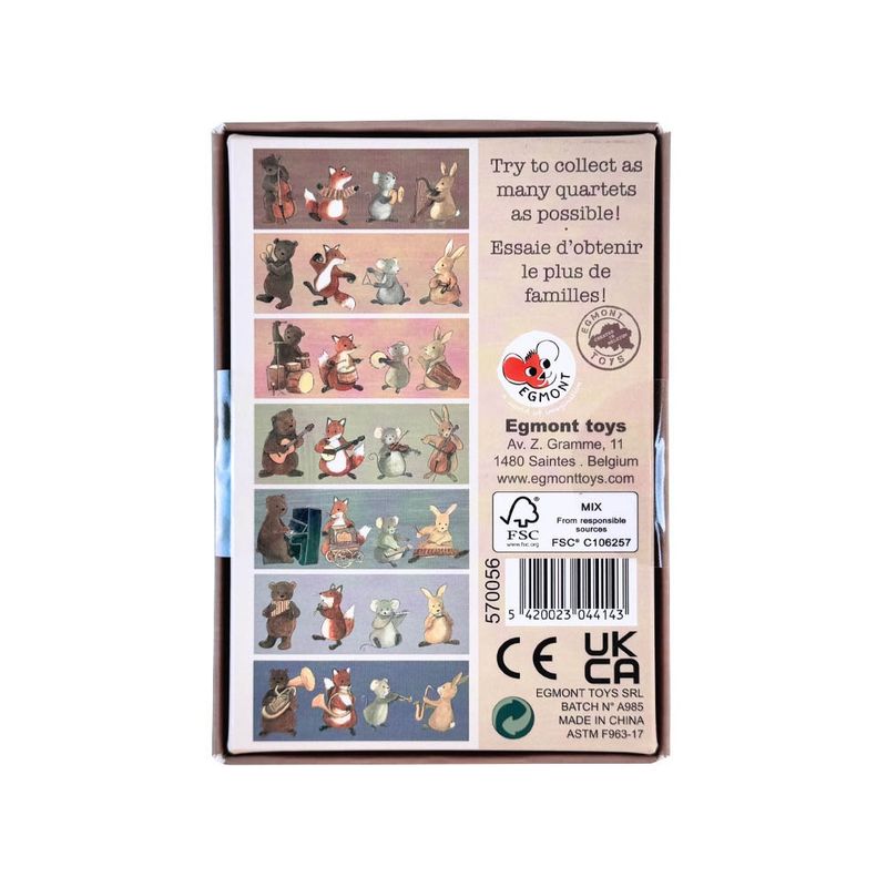 Jucarii, Copii si Bebe - Jucarii si jocuri - Jocuri si puzzle - Jocuri de societate - Joc de carti Familii de muzicieni, Egmont Toys - Infinity.ro