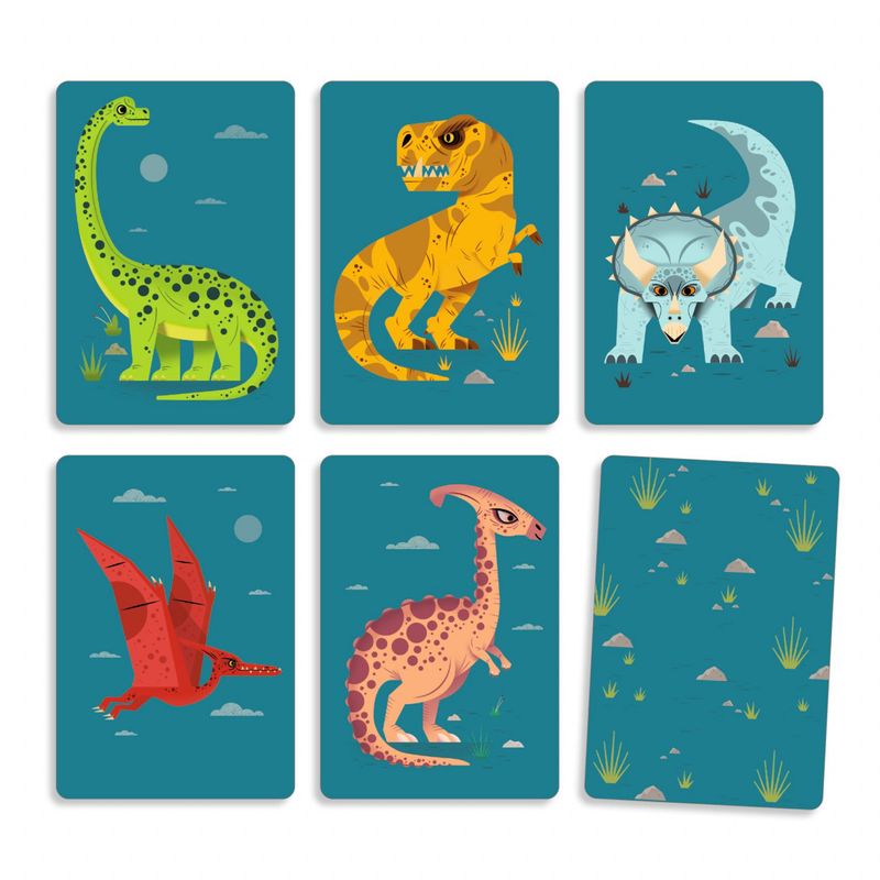 Jucarii, Copii si Bebe - Jucarii si jocuri - Jocuri si puzzle - Jocuri de societate - Joc de carti Dino draft, Djeco - Infinity.ro