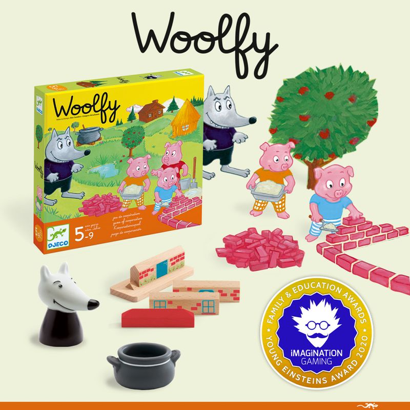 Jucarii, Copii si Bebe - Jucarii si jocuri - Jocuri si puzzle - Jocuri de societate - Joc de cooperare Woolfy, Djeco - Infinity.ro
