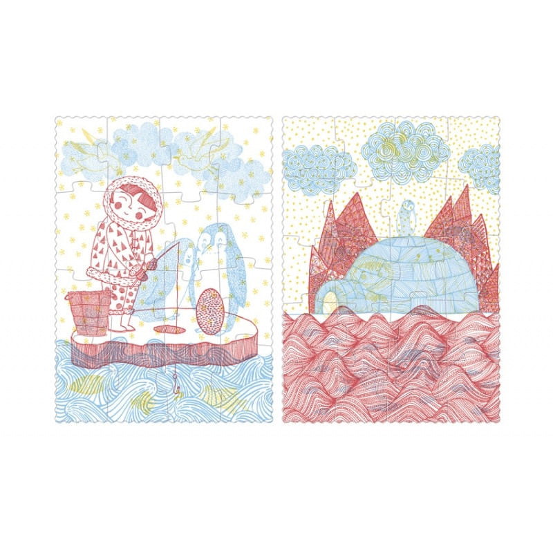 Jucarii, Copii si Bebe - Jucarii si jocuri - Jocuri si puzzle - Puzzle - Puzzle progresiv Iglu, Londji - Infinity.ro