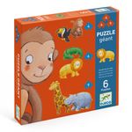 Jucarii, Copii si Bebe - Jucarii si jocuri - Jocuri si puzzle - Puzzle - Puzzle progresiv Animale salbatice, Djeco - Infinity.ro