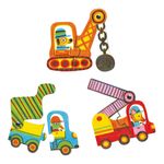 Jucarii, Copii si Bebe - Jucarii si jocuri - Jocuri si puzzle - Puzzle - Puzzle mobil duo Vehicule, Djeco - Infinity.ro