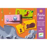 Jucarii, Copii si Bebe - Jucarii si jocuri - Jocuri si puzzle - Puzzle - Puzzle duo Mama si puiul, Djeco - Infinity.ro