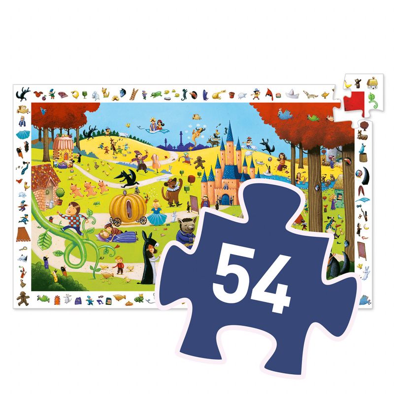 Jucarii, Copii si Bebe - Jucarii si jocuri - Jocuri si puzzle - Puzzle - Puzzle observatie Povesti renumite, Djeco - Infinity.ro
