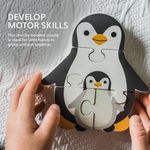 Jucarii, Copii si Bebe - Jucarii si jocuri - Jocuri si puzzle - Puzzle - Puzzle Pinguin din lemn, Orange Tree Toys - Infinity.ro