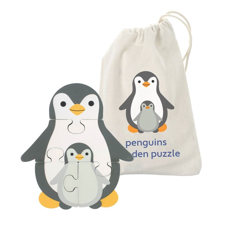 Jucarii, Copii si Bebe - Jucarii si jocuri - Jocuri si puzzle - Puzzle - Puzzle Pinguin din lemn, Orange Tree Toys - Infinity.ro