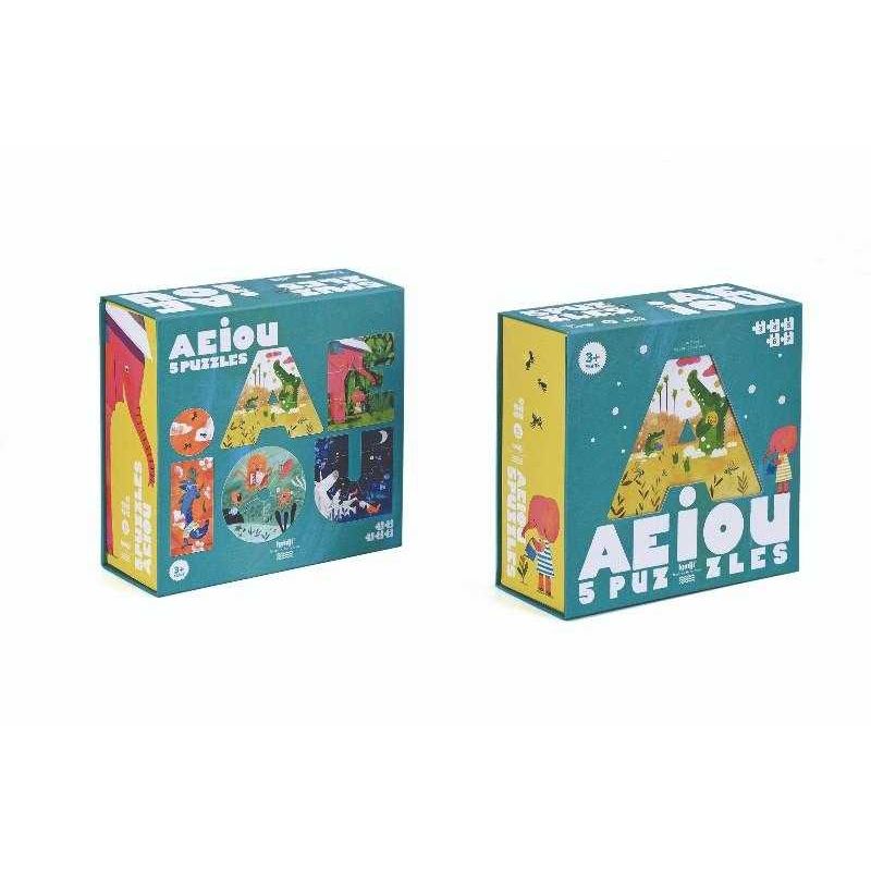 Jucarii, Copii si Bebe - Jucarii si jocuri - Jocuri si puzzle - Puzzle - Puzzle progresiv vocale AEIOU, Londji - Infinity.ro