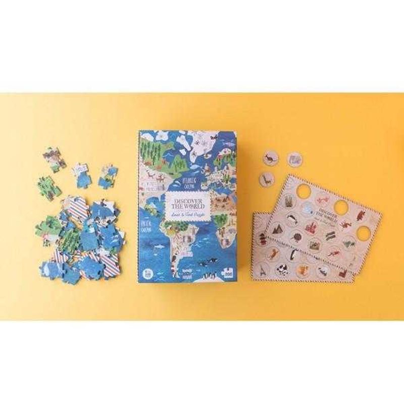 Jucarii, Copii si Bebe - Jucarii si jocuri - Jocuri si puzzle - Puzzle - Puzzle Descopera lumea, Londji - Infinity.ro