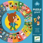 Jucarii, Copii si Bebe - Jucarii si jocuri - Jocuri si puzzle - Puzzle - Puzzle circular Ziua, Djeco - Infinity.ro