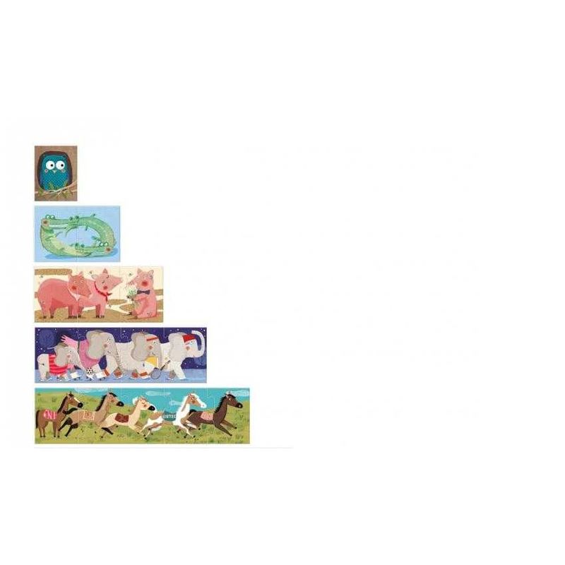 Jucarii, Copii si Bebe - Jucarii si jocuri - Jocuri si puzzle - Puzzle - Puzzle progresiv 1,2,3..10 pinguini, Londji - Infinity.ro