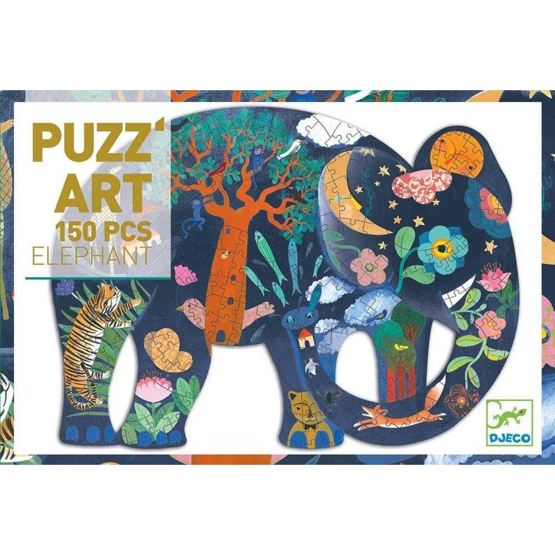 Jucarii, Copii si Bebe - Jucarii si jocuri - Jocuri si puzzle - Puzzle - Puzzle Puzz'Art Elefant, Djeco - Infinity.ro