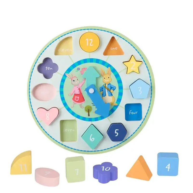 Jucarii, Copii si Bebe - Jucarii si jocuri - Jocuri si puzzle - Puzzle - Puzzle ceas Peter Rabbit™, Orange Tree Toys - Infinity.ro