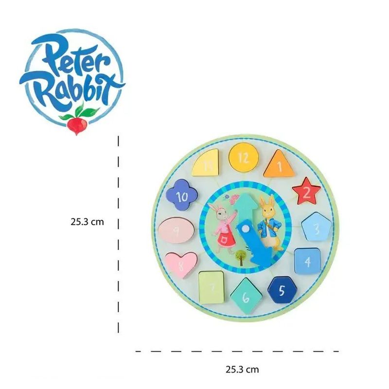 Jucarii, Copii si Bebe - Jucarii si jocuri - Jocuri si puzzle - Puzzle - Puzzle ceas Peter Rabbit™, Orange Tree Toys - Infinity.ro